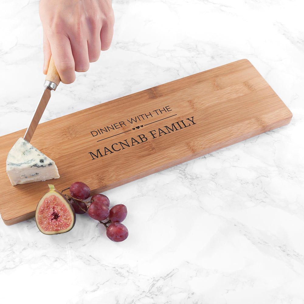 Personalised Family Dinner Serving Board - treat-republic