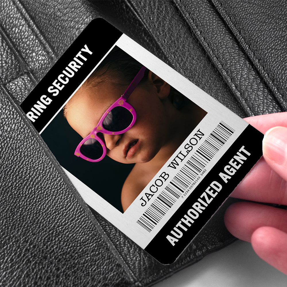 Personalised Ring Security Wallet Keepsake - treat-republic