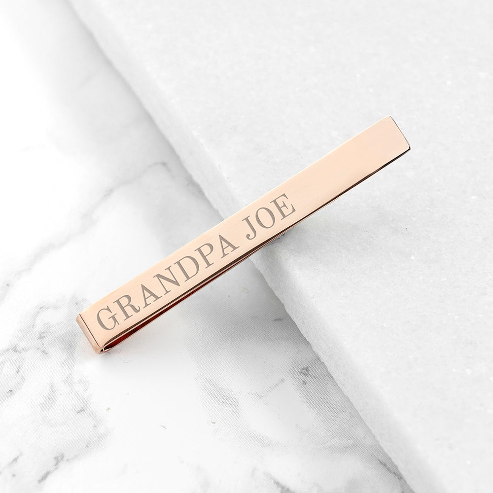 Personalised Message Tie Clip - treat-republic