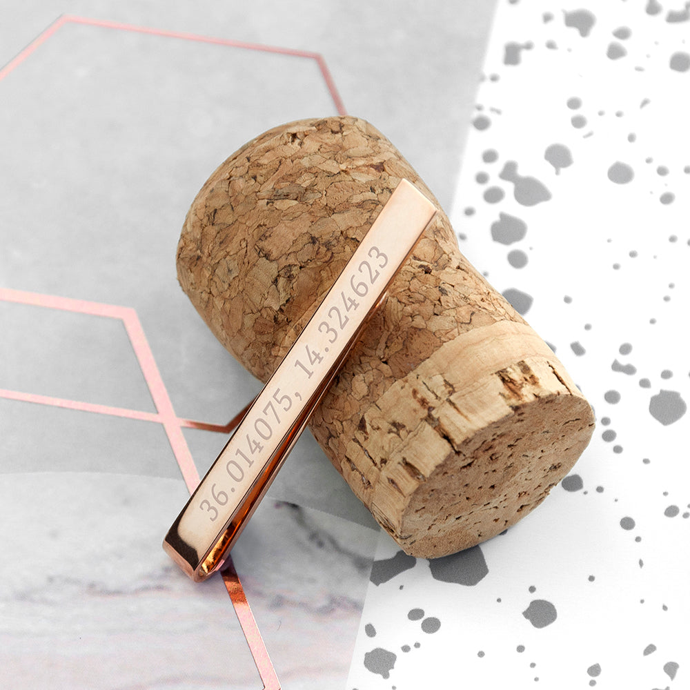 Special Coordinates Tie Clip - treat-republic