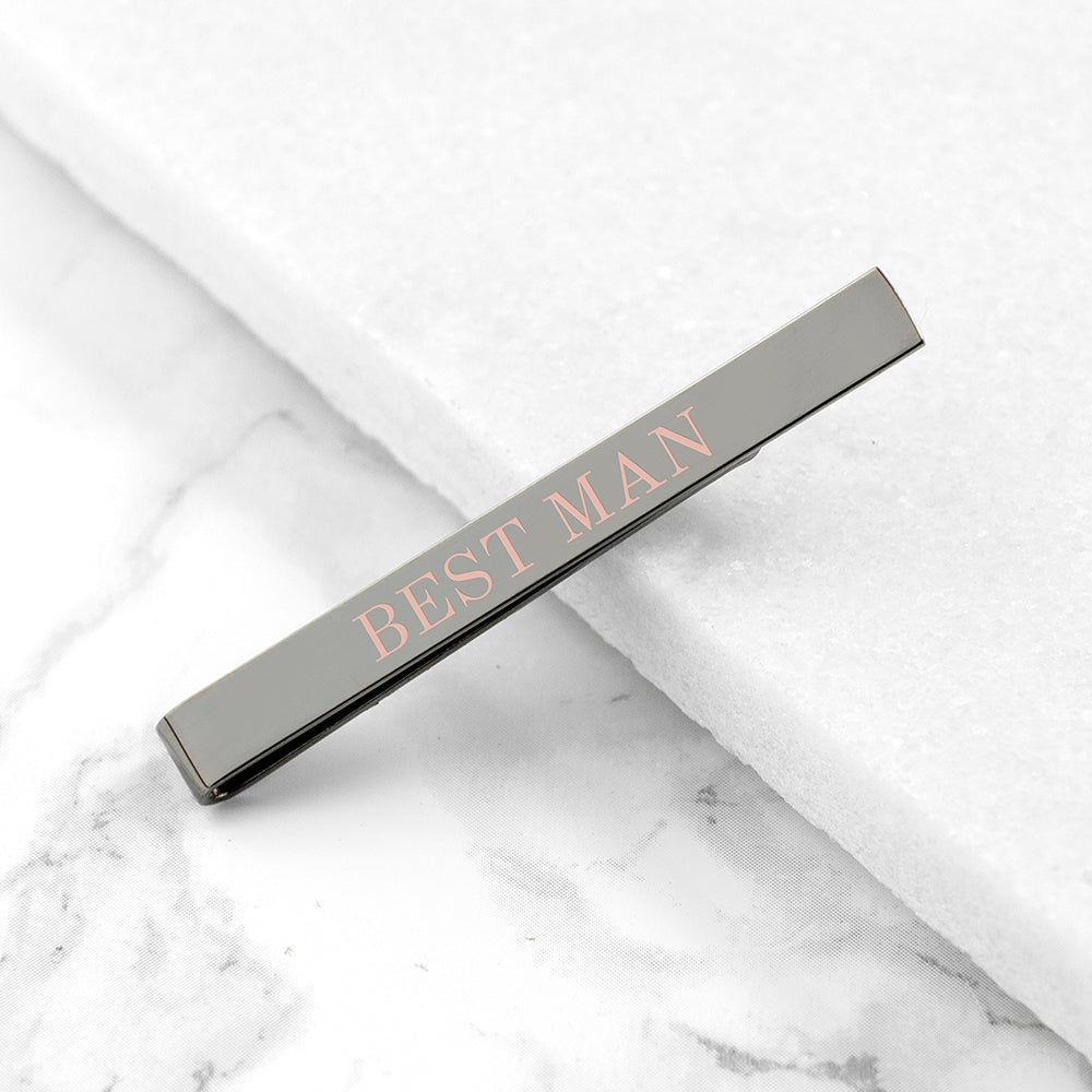 Personalised Bridal Party Tie Clip - treat-republic