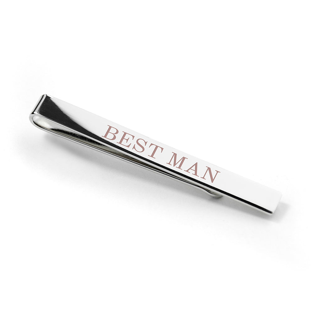 Personalised Bridal Party Tie Clip - treat-republic