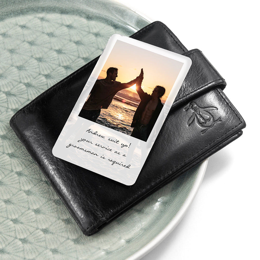 Personalised Groomsman Photographic Wallet Keepsake - treat-republic