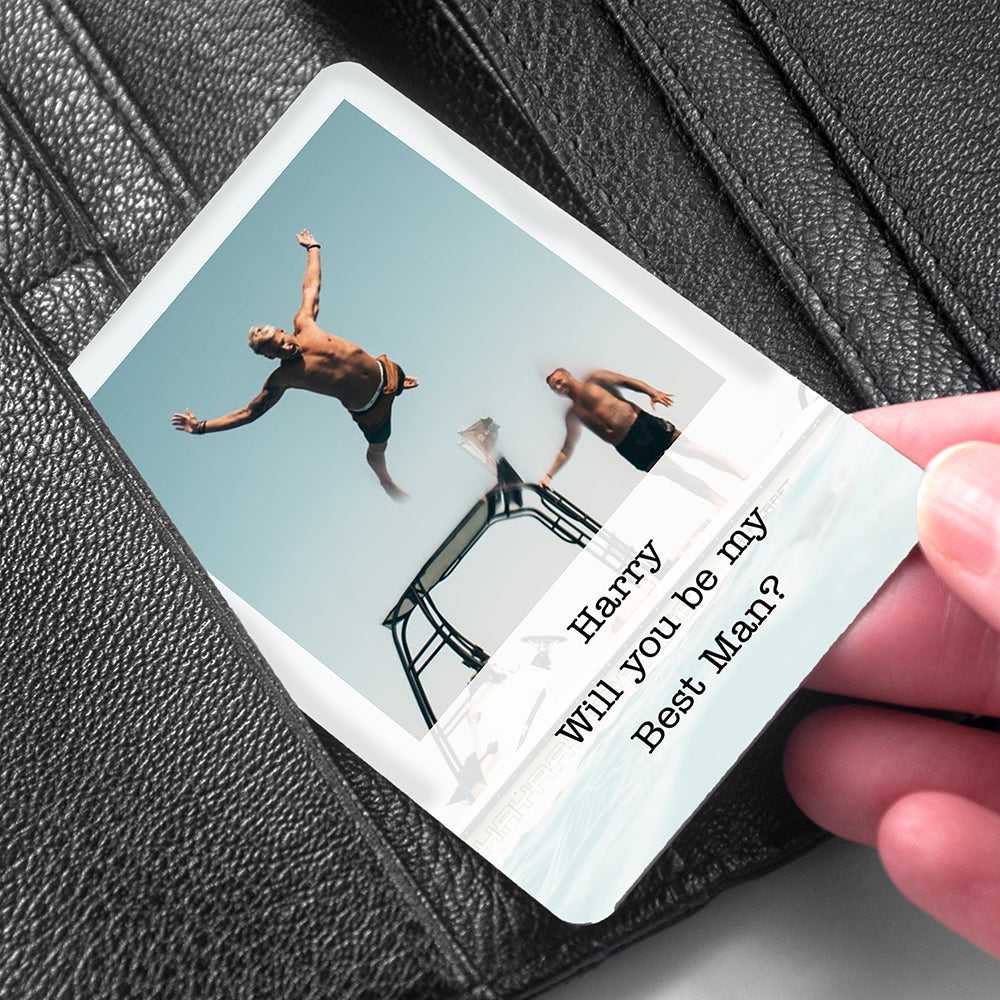 Personalised Groomsman Photographic Wallet Keepsake - treat-republic