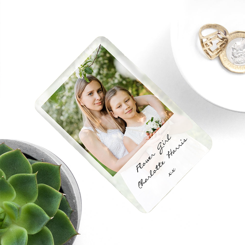Personalised Flower Girl Photographic Wallet Keepsake - treat-republic