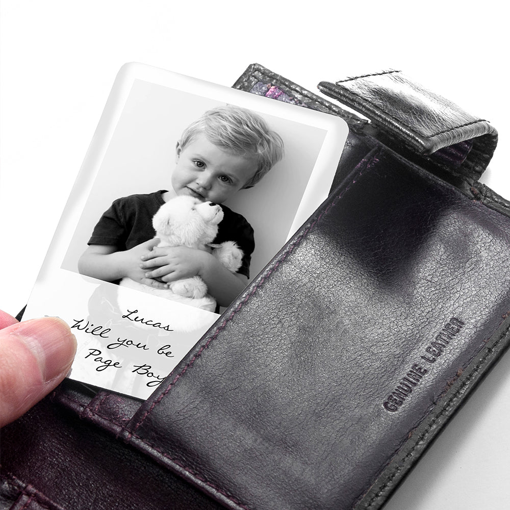 Personalised Page Boy Photographic Wallet Keepsake - treat-republic