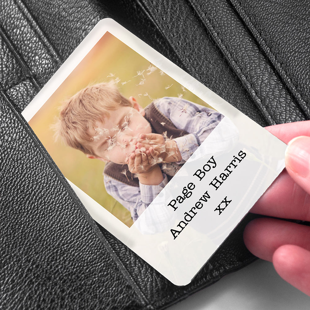 Personalised Page Boy Photographic Wallet Keepsake - treat-republic