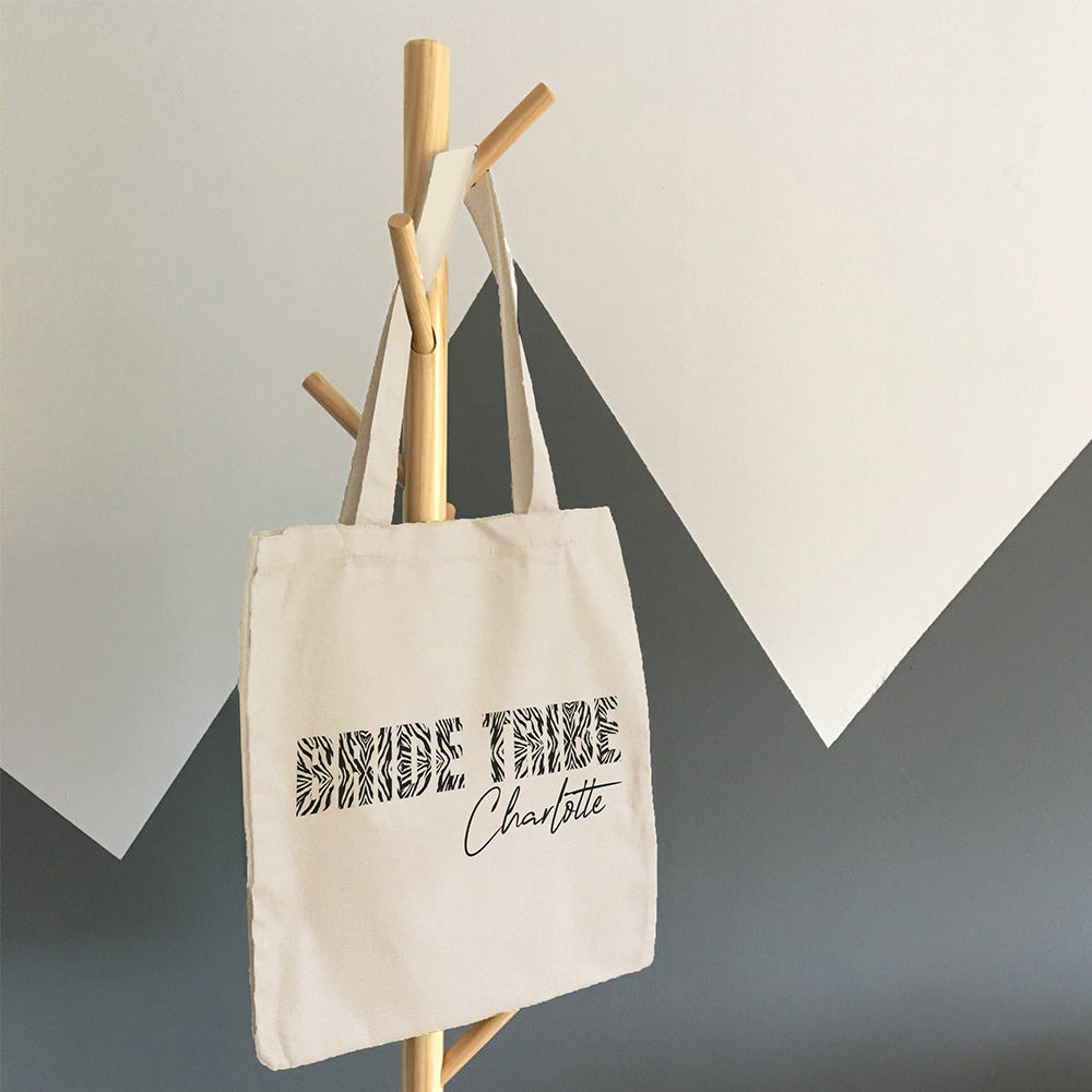 Personalised Bride Tribe Animal Print Tote Bag - treat-republic