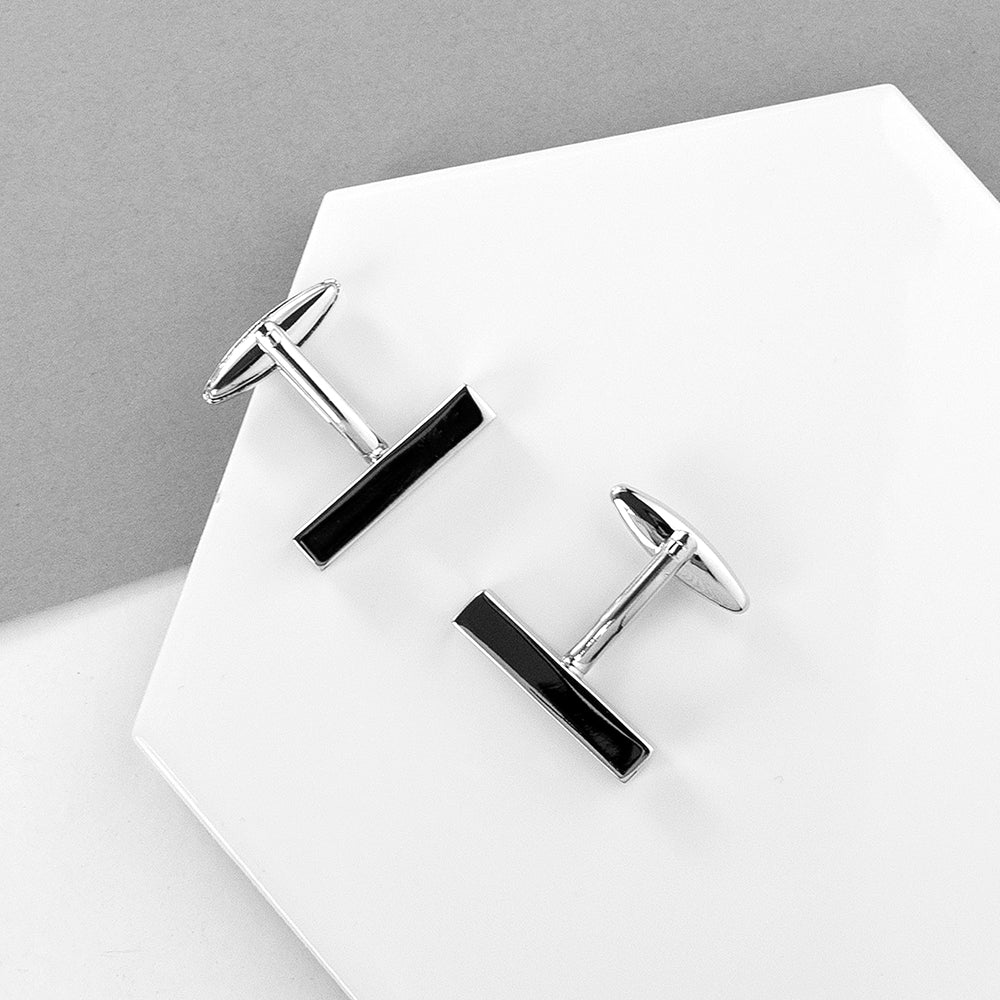 Personalised Monogrammed Bar Cufflinks - treat-republic