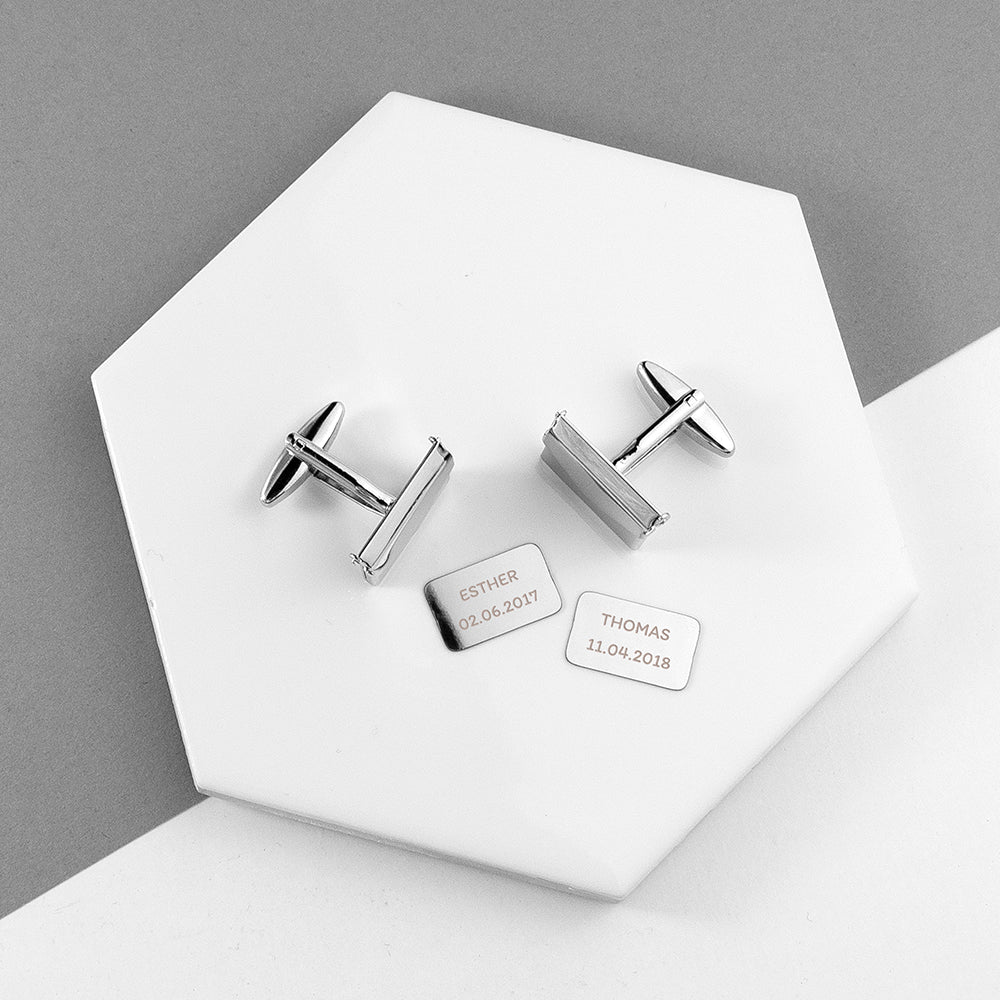 Personalised Secret Message Envelope Cufflinks - treat-republic