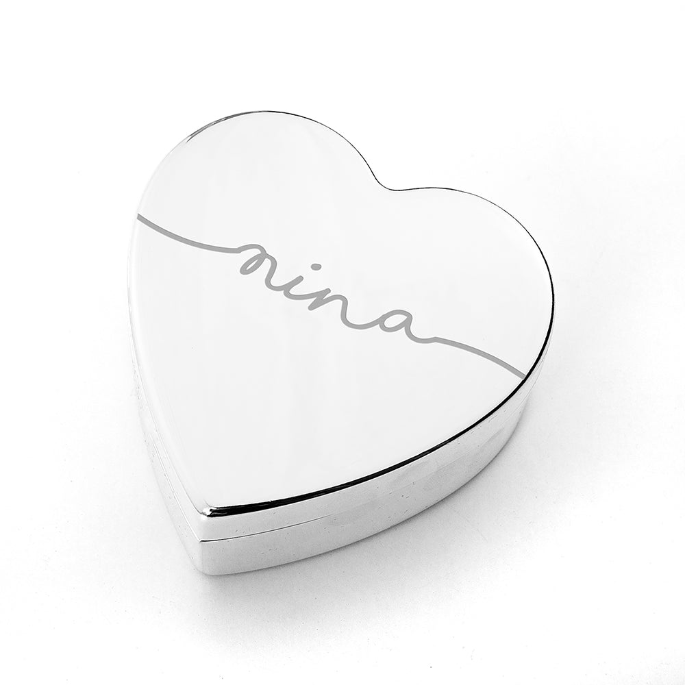 Personalised Heart Jewellery Box - treat-republic