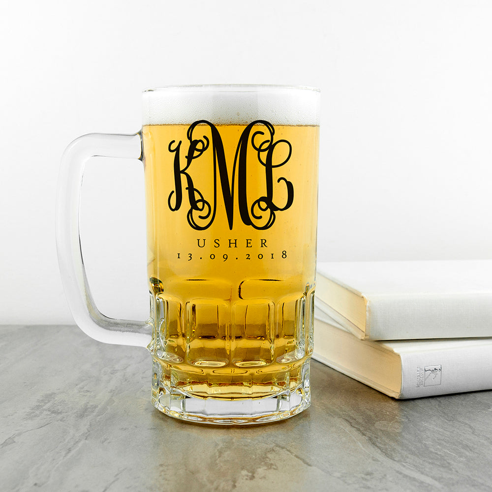 Monogrammed Best Man Tankard - treat-republic