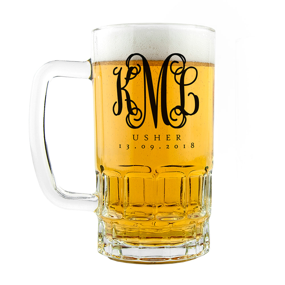 Monogrammed Best Man Tankard - treat-republic