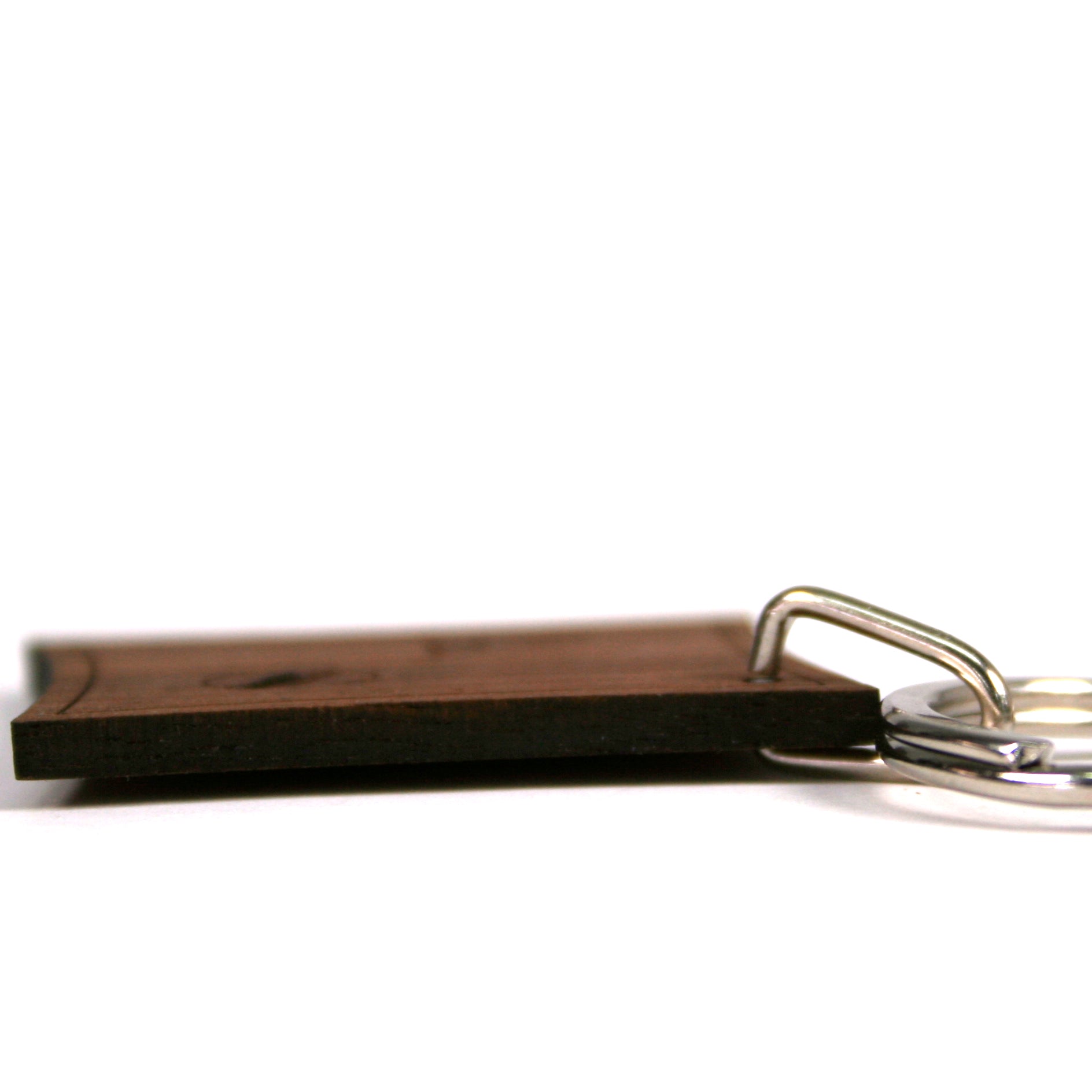 Monogram Initial Wooden Keyring - treat-republic