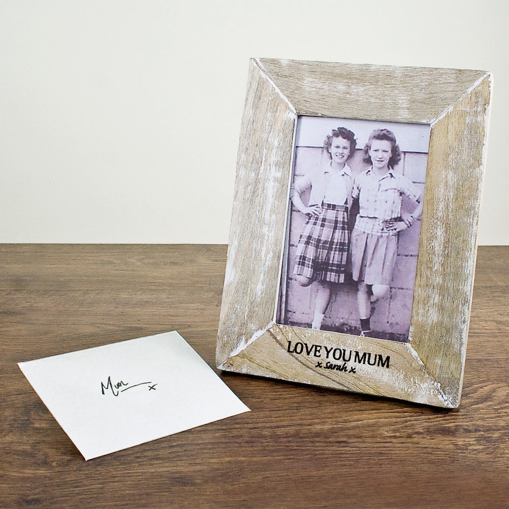 Single Rustic Photo Frame Wide Edge - treat-republic