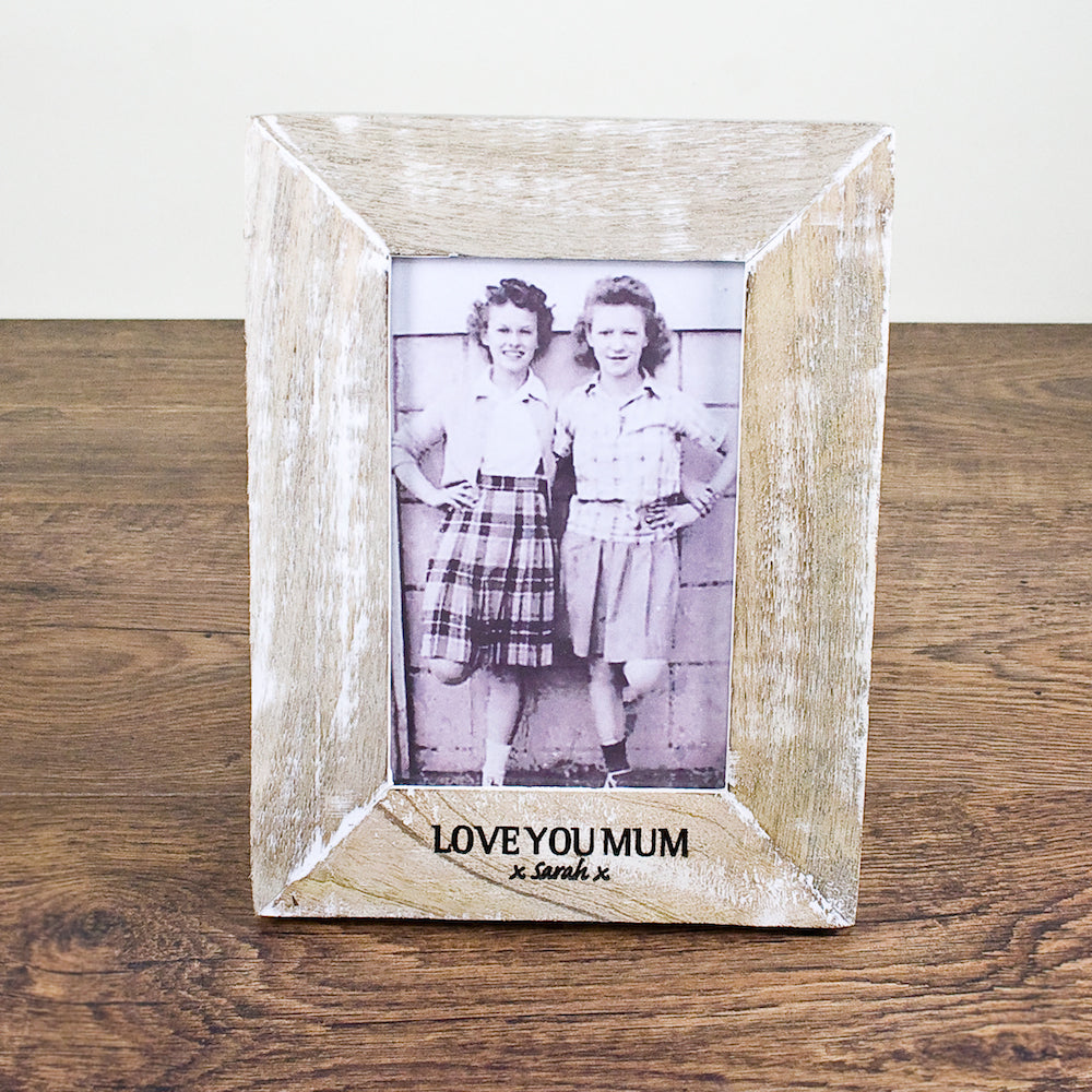 Single Rustic Photo Frame Wide Edge - treat-republic