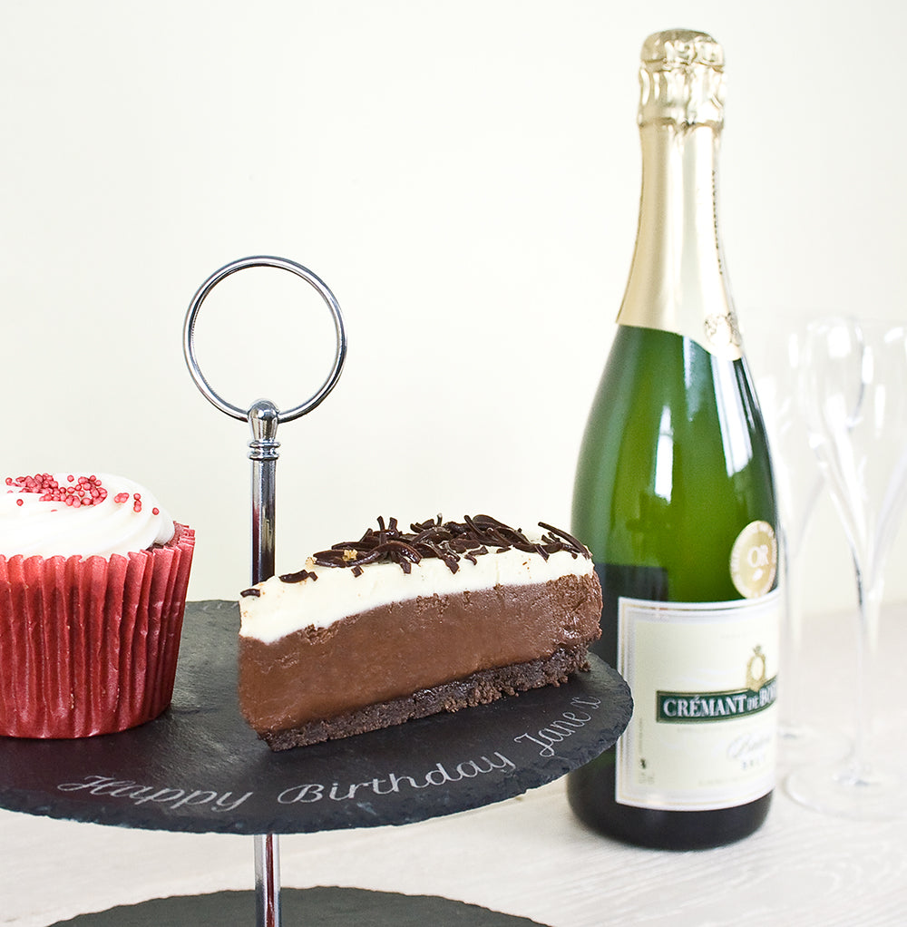 Two Tiered Slate Cake Stand - treat-republic