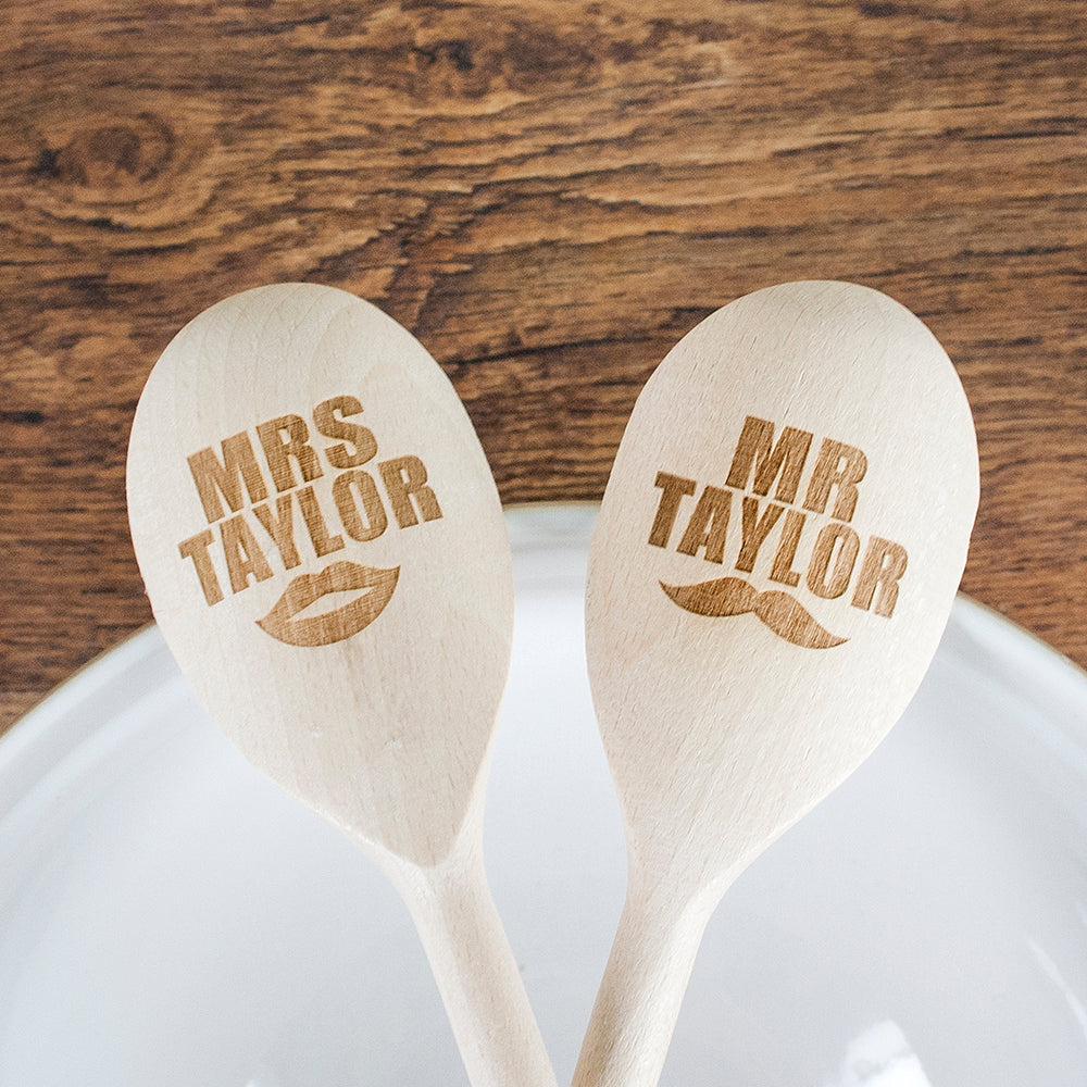 Mr & Mrs Wooden Spoons - treat-republic