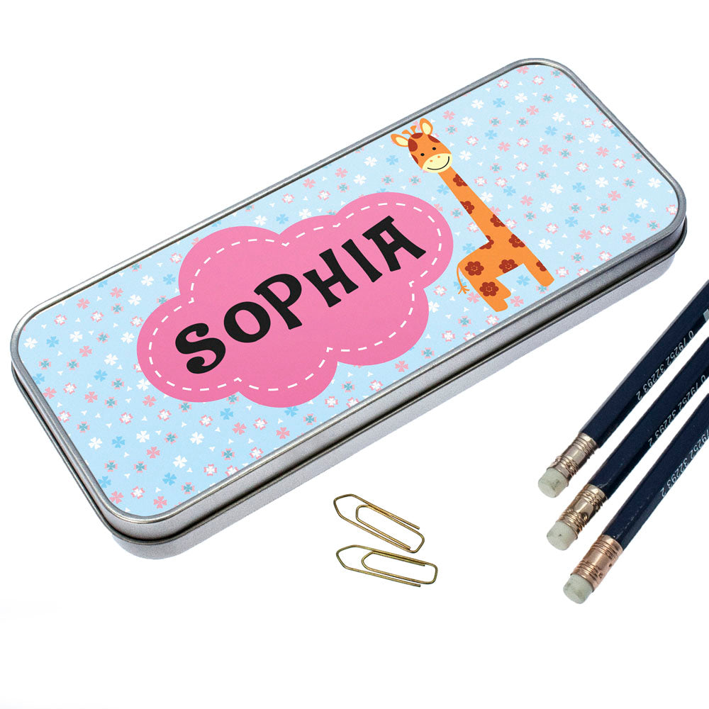 Floral Giraffe Pencil Case - treat-republic
