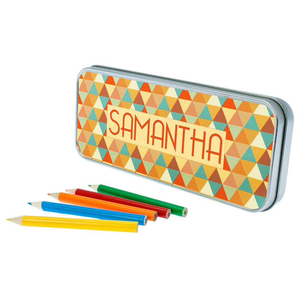 Multi-Coloured Pyramids Pencil Case - treat-republic