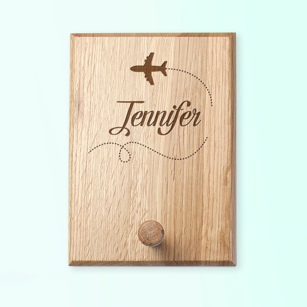 Personalised Aeroplane Peg Hook - treat-republic