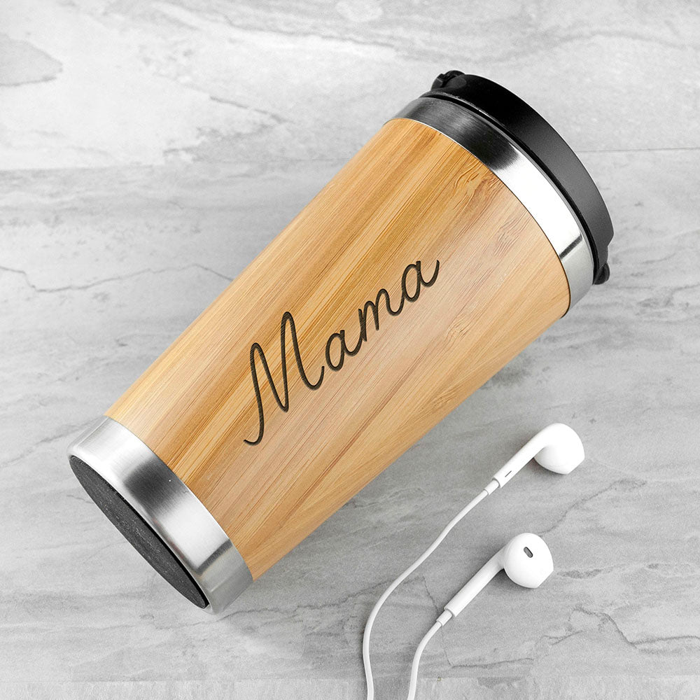 Personalised Bamboo Travel Mug - treat-republic