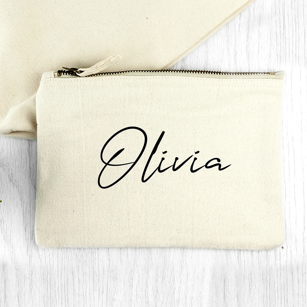 Personalised Canvas Makeup Bag - treat-republic