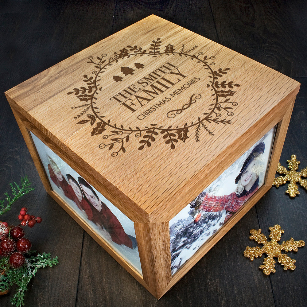 Personalised Christmas Memory Box Traditional Design - treat-republic