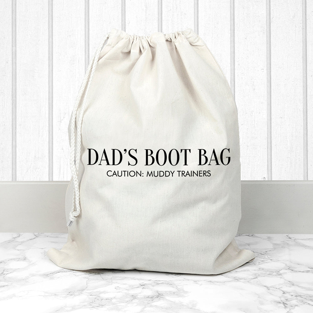 Personalised Cotton Cream Boot Bag - treat-republic