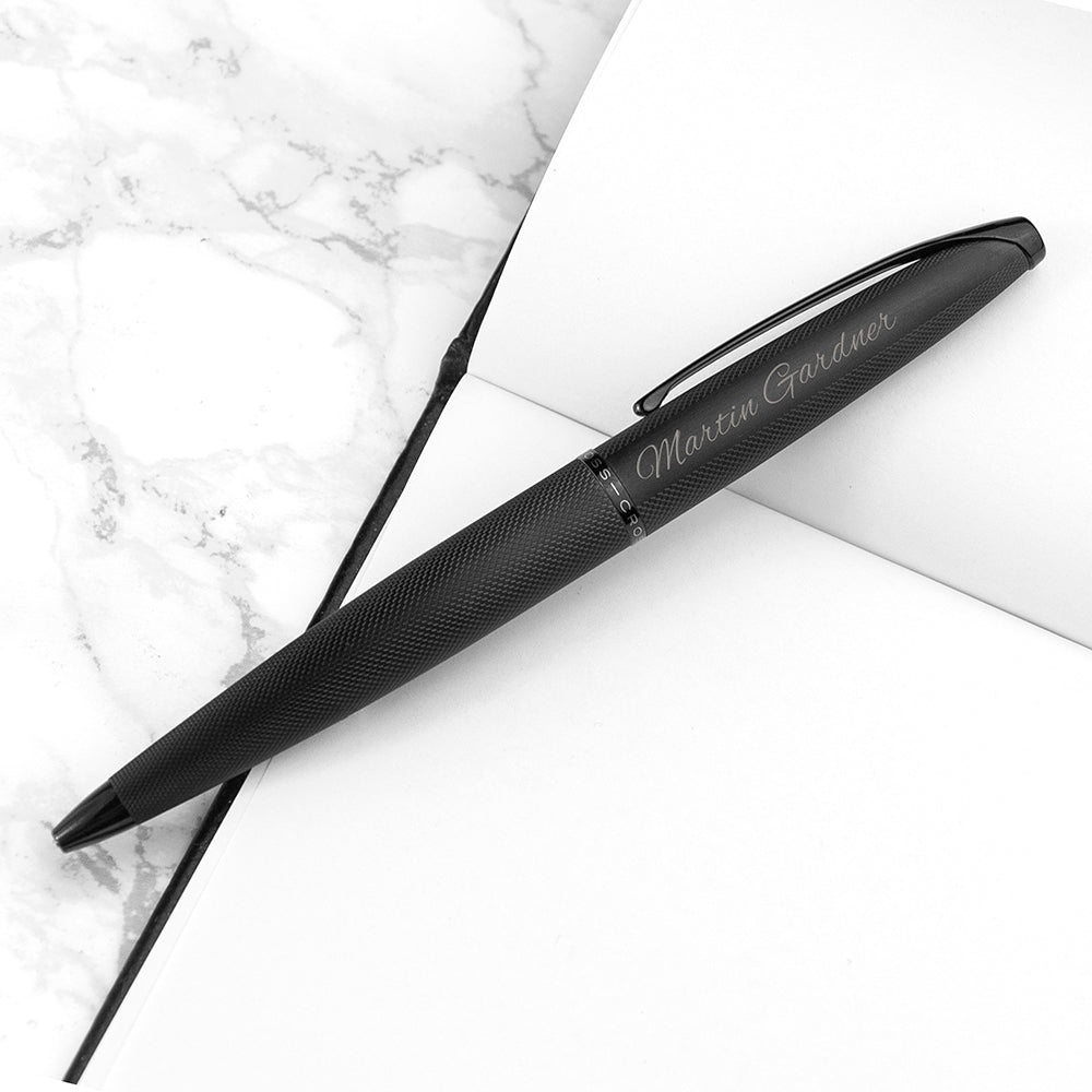 Personalised Cross ATX Pen in Black - treat-republic