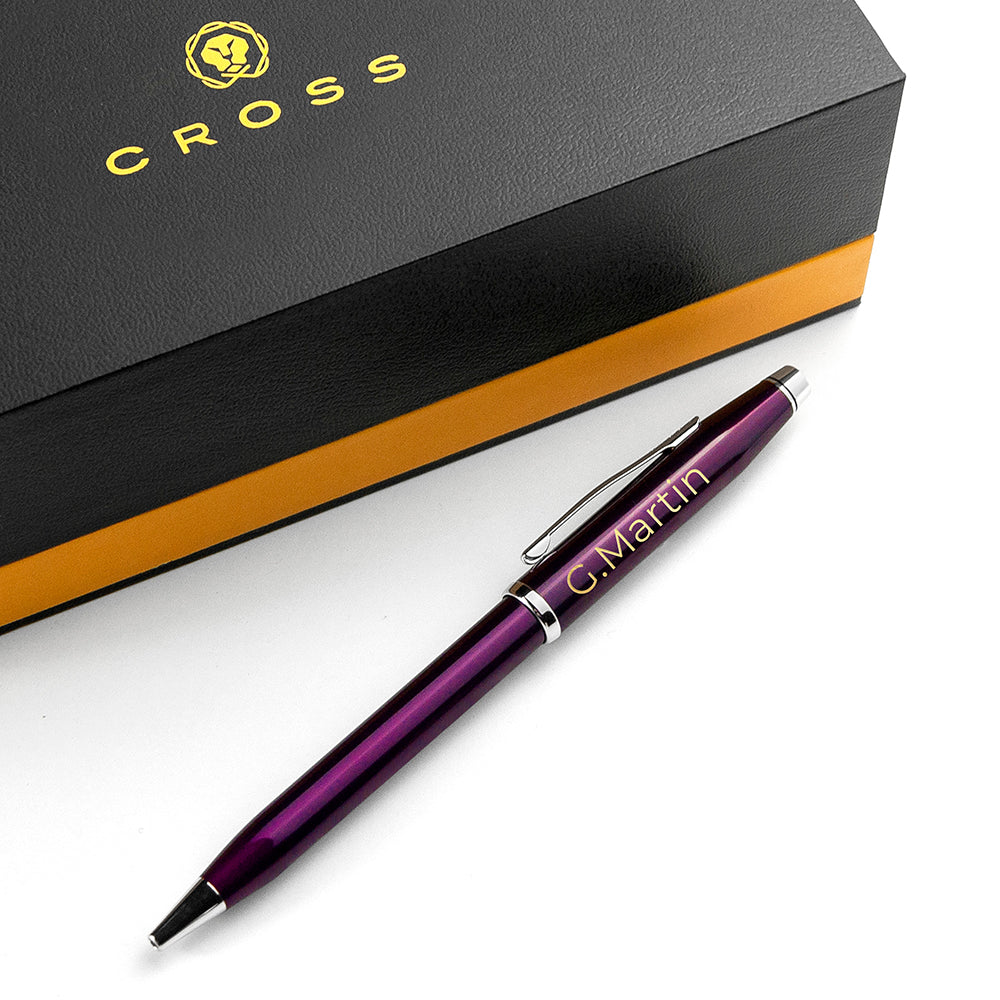 Personalised Cross Century II Pen in Plum - treat-republic