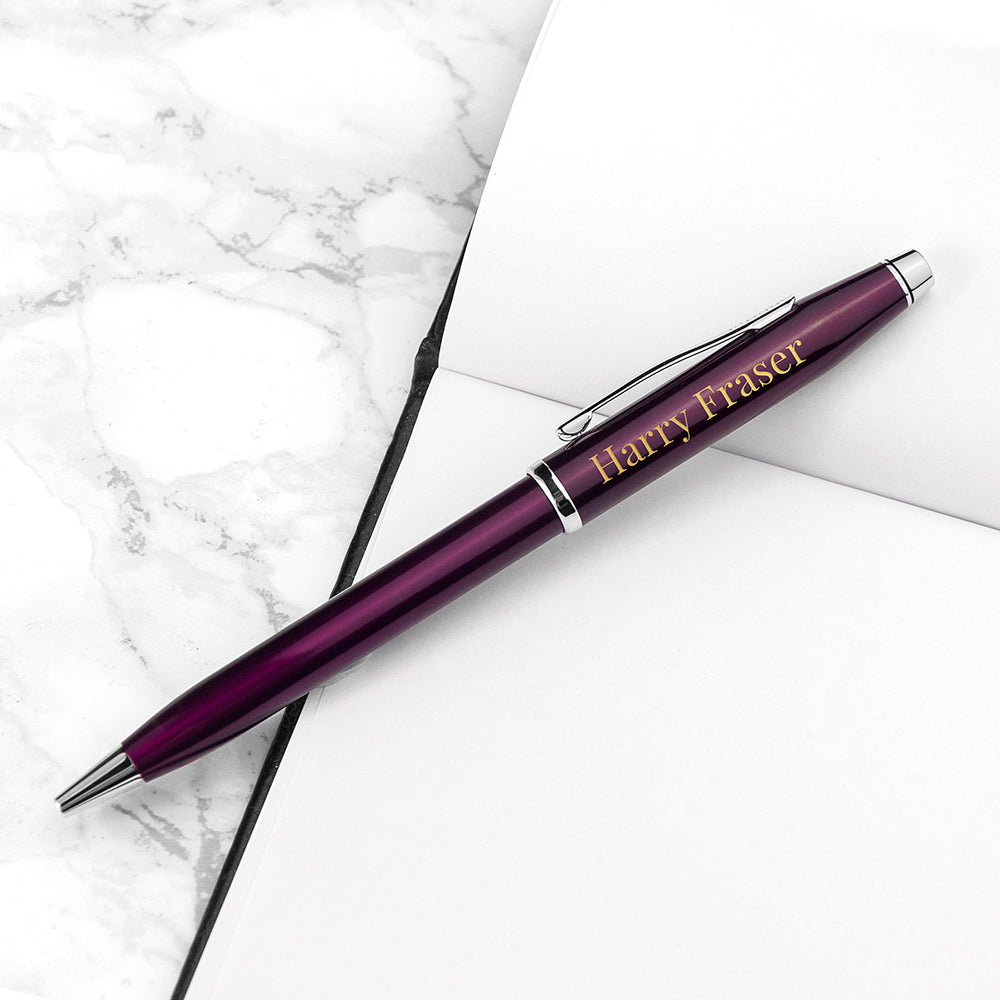 Personalised Cross Century II Pen in Plum - treat-republic