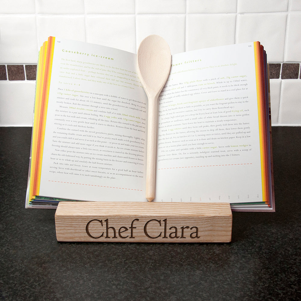 Personalised Double Kitchen Recipe Book or Tablet Holder - treat-republic