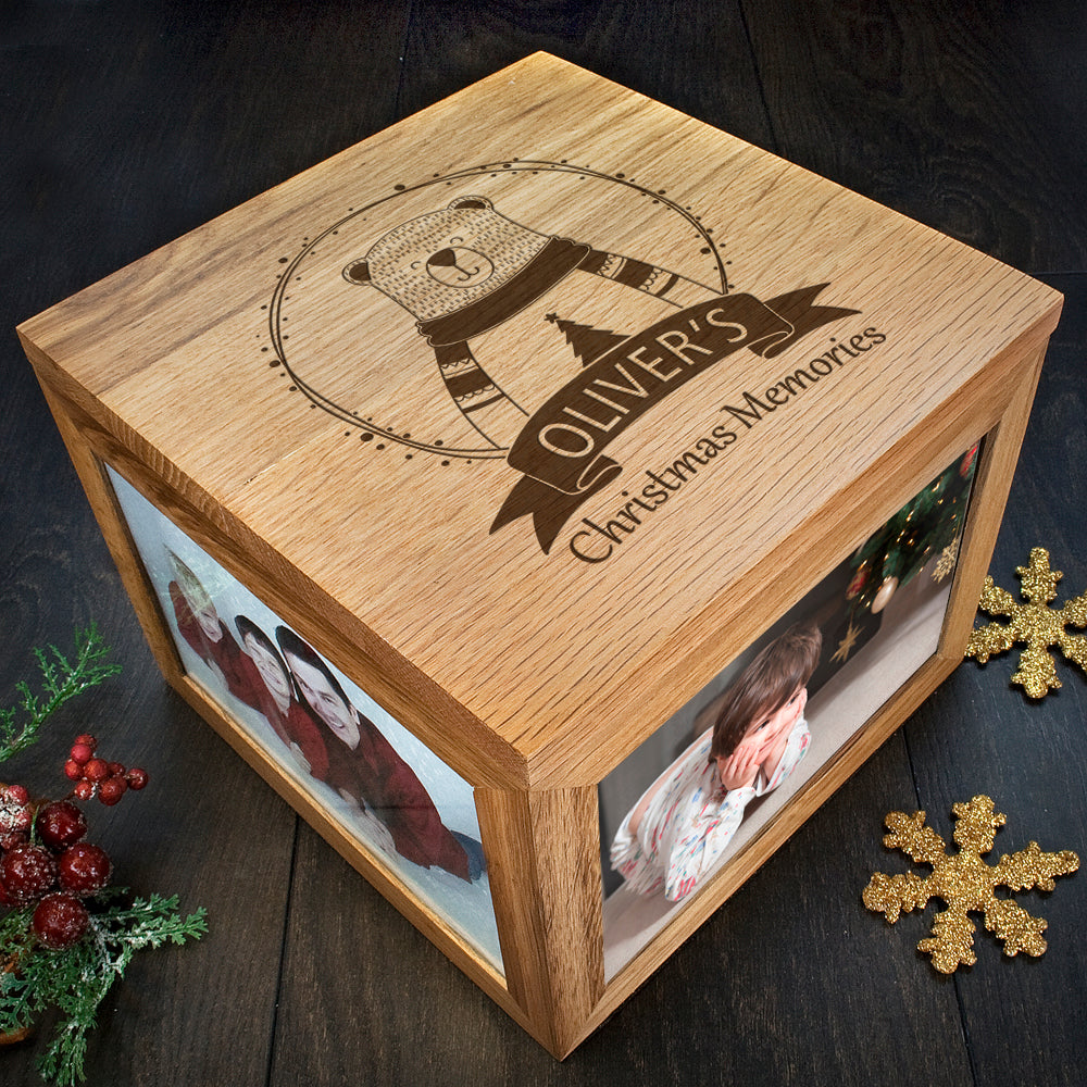 Personalised Polar Bear Christmas Memory Box - treat-republic