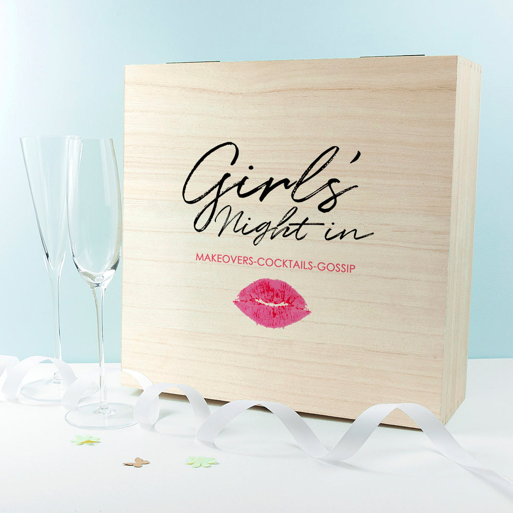 Personalised Exclusive Girls' Night Box - treat-republic