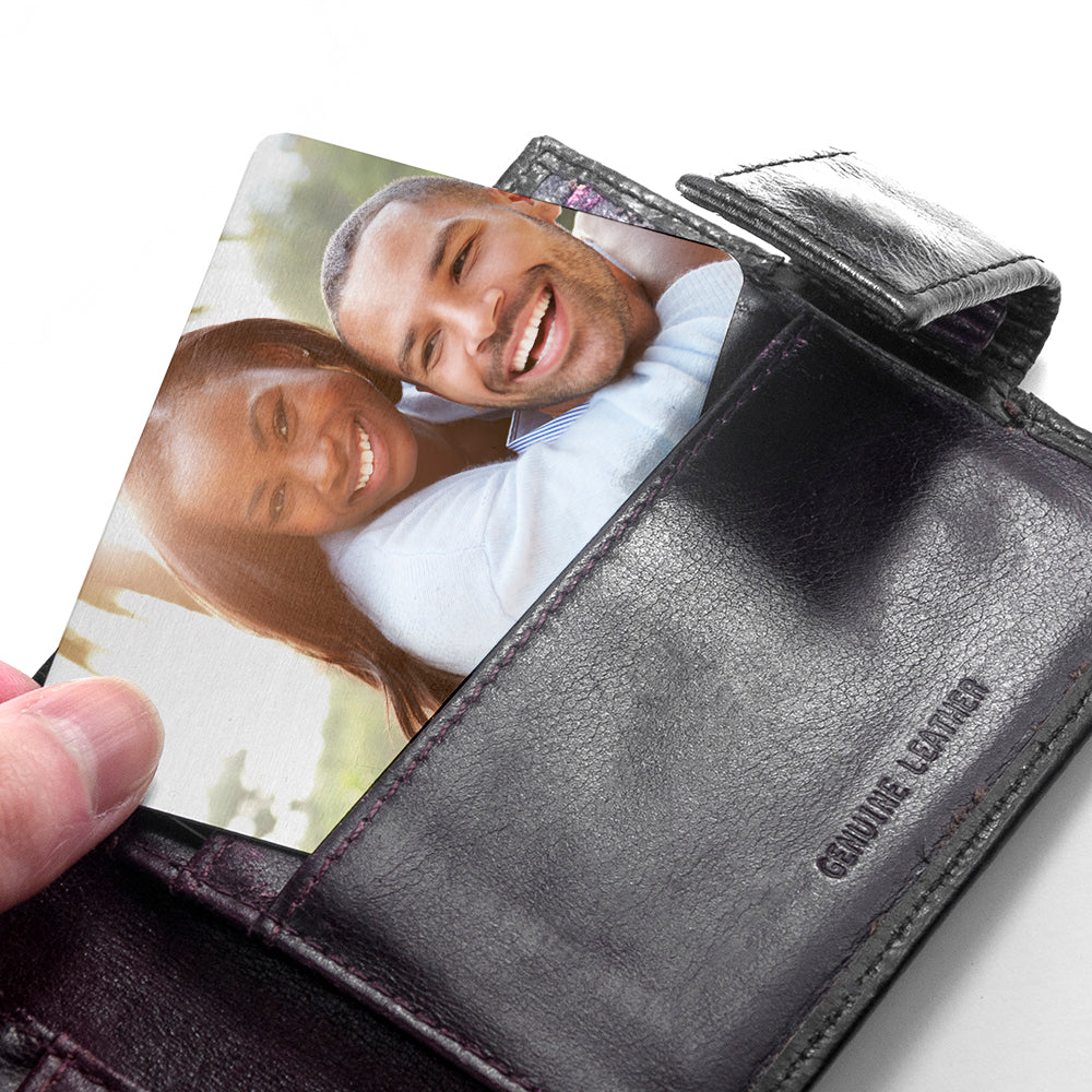 Personalised Favourite Memory Metal Wallet Insert - treat-republic