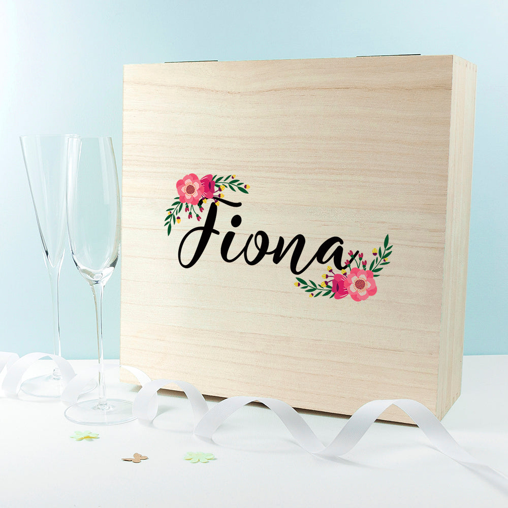 Personalised Floral Bridesmaid Box - treat-republic