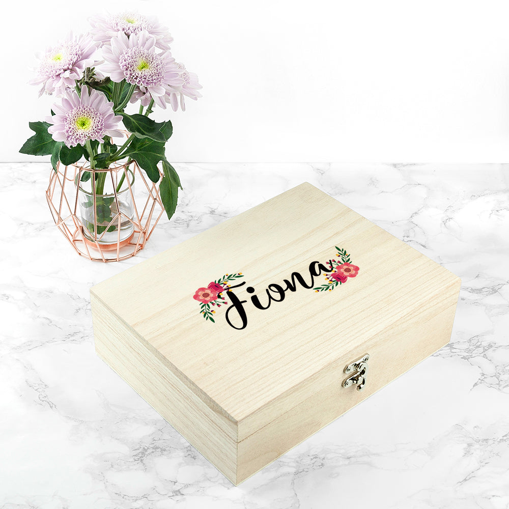 Personalised Floral Bridesmaid Box - treat-republic
