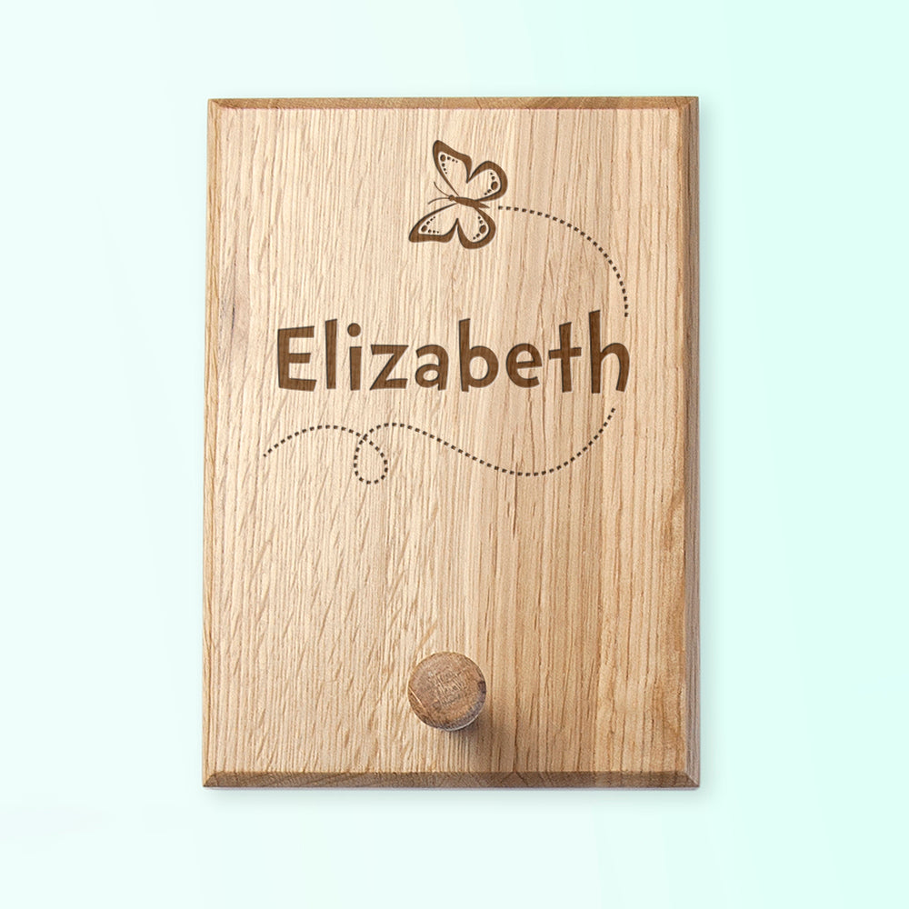 Personalised Flying Butterfly Peg Hook - treat-republic