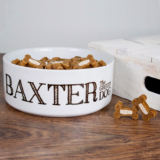 Personalised Greedy Dog Bowl - treat-republic