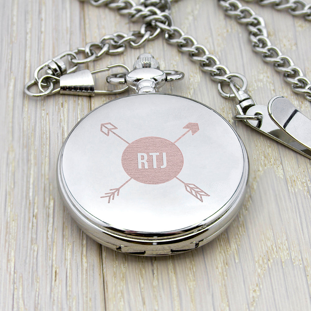 Personalised Groomsman Monogramed Pocket Watch - treat-republic