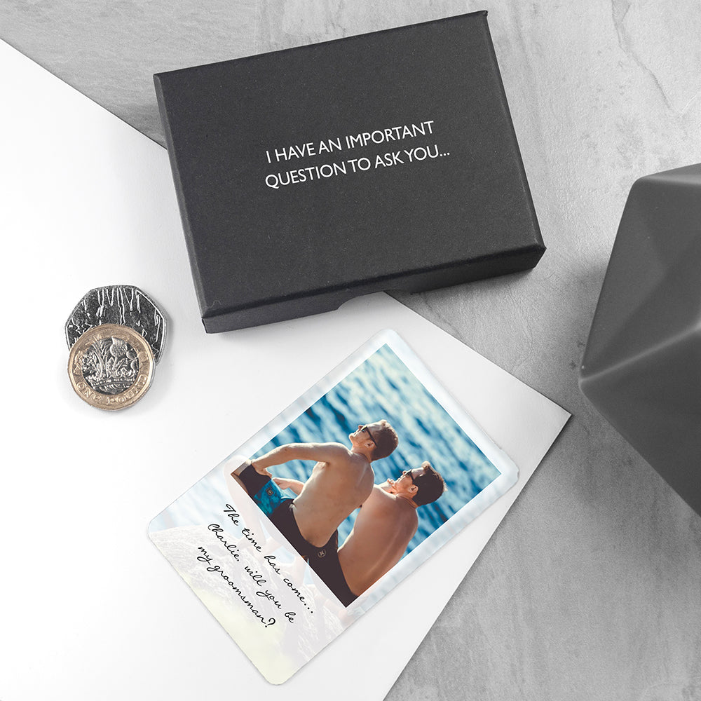 Personalised Groomsman Photographic Wallet Keepsake - treat-republic