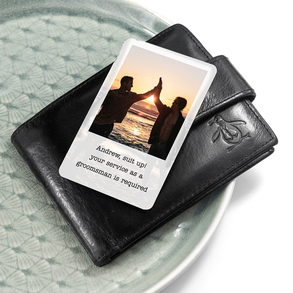 Personalised Groomsman Photographic Wallet Keepsake - treat-republic