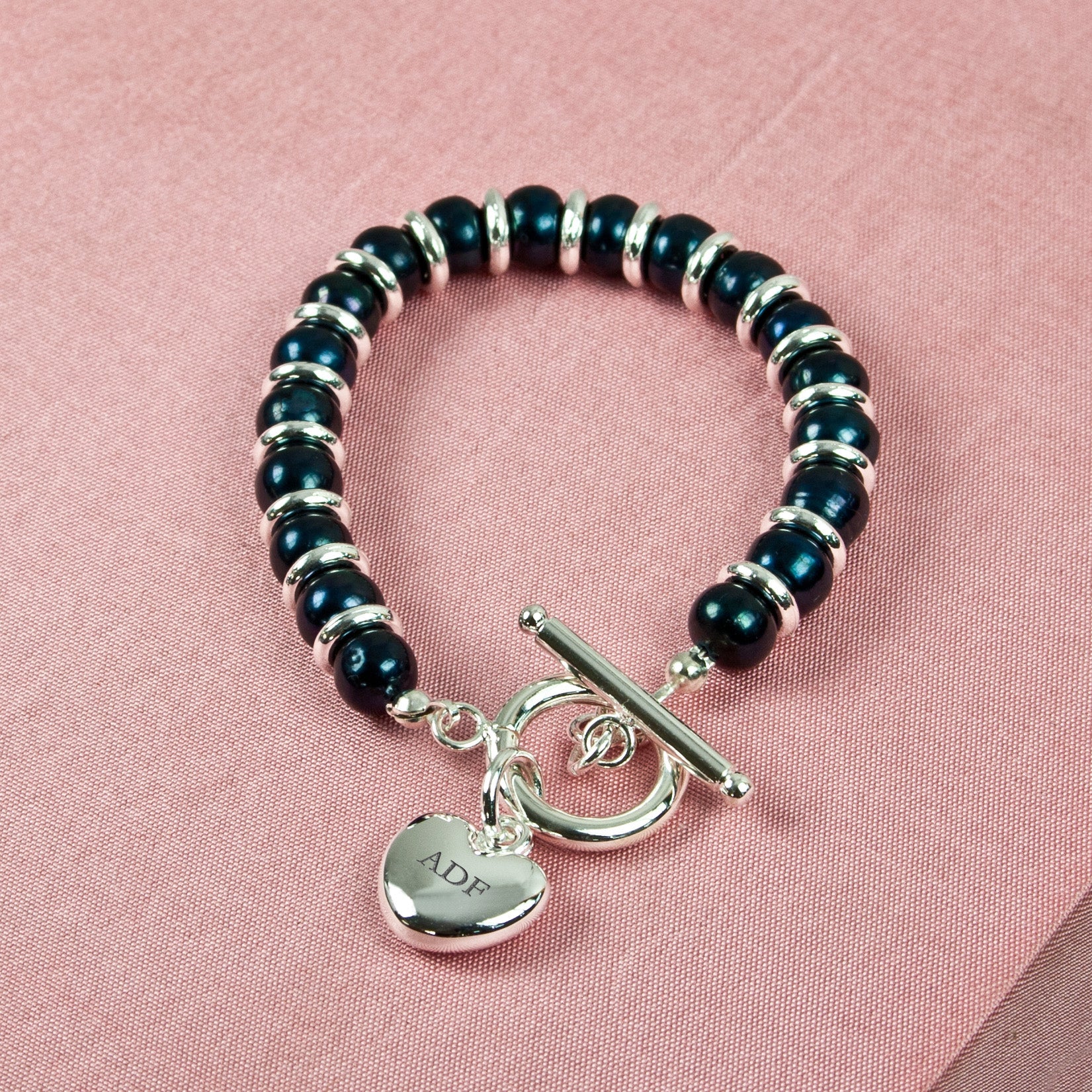 Personalised Harmony Bracelet Rainbow Pearl - treat-republic