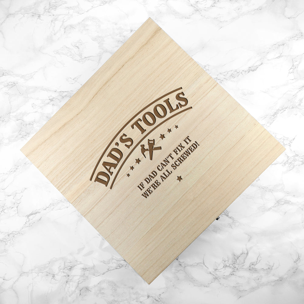 Personalised He Can Fix Anything Tool Box - treat-republic