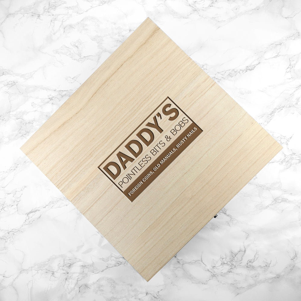 Personalised His Pointless Bits & Bobs Box - treat-republic