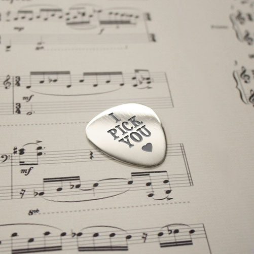 Personalised I Pick You Plectrum - treat-republic
