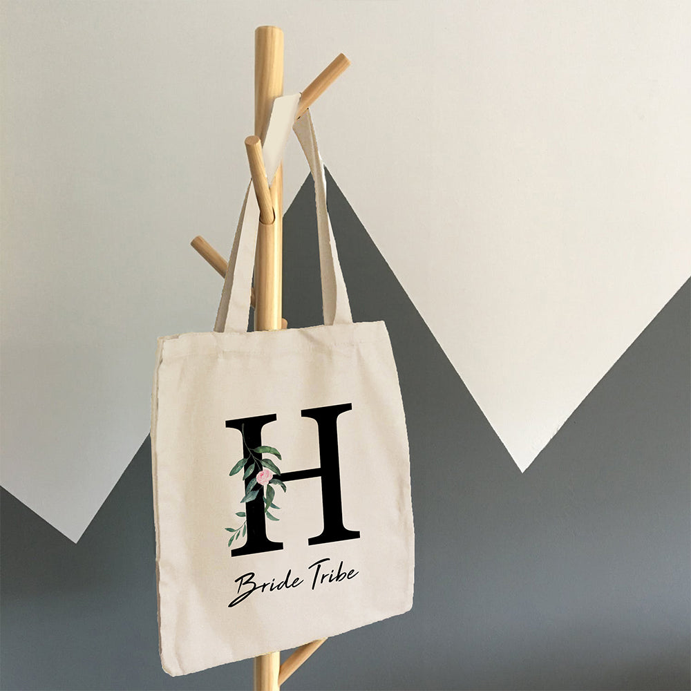 Personalised Initial Bridal Tote Bag - treat-republic
