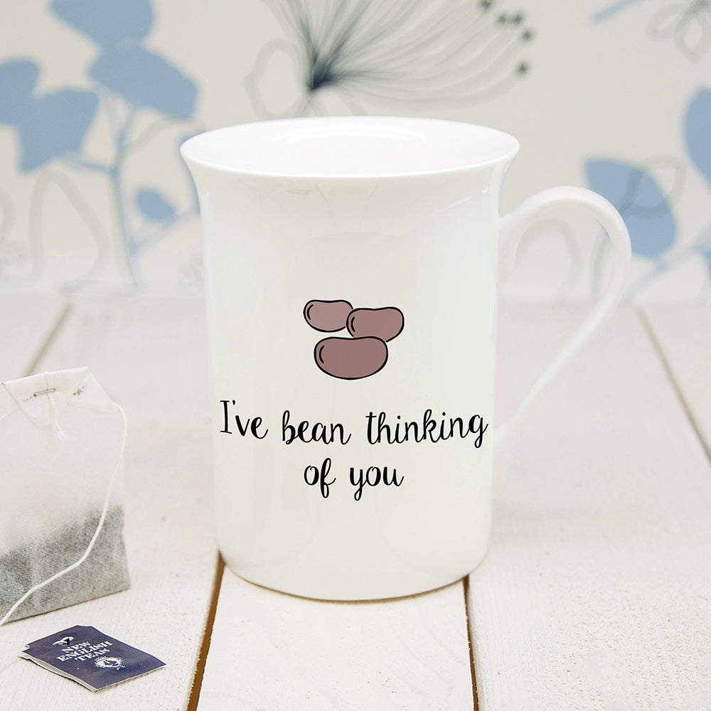 Personalised I've Bean Thinking Of You Bone China Mug - treat-republic