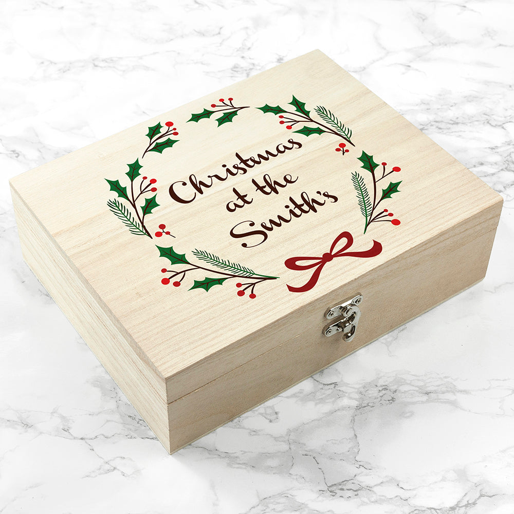 Personalised Jolly Holly Christmas Eve Box - treat-republic